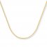 Cable Chain Necklace 14K Yellow Gold 16" Length