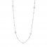 White Lab-Created Sapphire Necklace Sterling Silver 16"