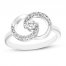 Encircled by Love Diamond Ring 1/3 ct tw Round-cut 10K White Gold