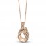 Le Vian Diamond Necklace 5/8 ct tw 14K Strawberry Gold 18"