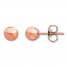 5mm Ball Earrings 14K Rose Gold