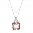 Le Vian Opal Necklace 1/3 ct tw Diamonds 14K Vanilla Gold 18"