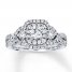 Diamond Engagement Ring 1 ct tw Round-cut 14K White Gold