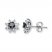 Black Diamond Earrings 1/2 ct tw Diamonds Sterling Silver