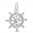 Anchor & Ship Wheel Charm Sterling Silver