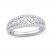 Diamond Anniversary Ring 1/2 ct tw Round-cut 10K White Gold