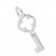 Key Charm Sterling Silver