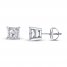 Certified Diamond Princess-cut Earrings 1 ct tw 14K Gold