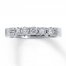 Previously Owned Diamond Band 1/2 cttw Round-cut 14K White Gold