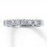 Previously Owned Diamond Band 1/2 cttw Round-cut 14K White Gold