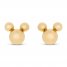 Children's Mickey Mouse Stud Earrings 14K Yellow Gold