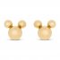 Children's Mickey Mouse Stud Earrings 14K Yellow Gold