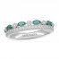 Neil Lane Emerald Anniversary Ring 3/8 ct tw Diamonds 14K White Gold