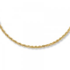 Rope Necklace 14K Yellow Gold 22" Length