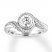 Diamond Engagement Ring 1-1/4 ct tw Round-cut 14K White Gold