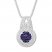 Lab-Created Alexandrite Necklace Sterling Silver