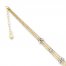 Triple-strand Anklet 14K Two-Tone Gold