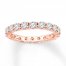 Diamond Eternity Ring 2 ct tw Round-cut 14K Rose Gold