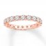 Diamond Eternity Ring 2 ct tw Round-cut 14K Rose Gold