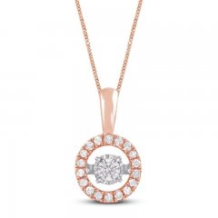 Unstoppable Love Diamond Necklace 1/2 ct tw 10K Rose Gold 19"