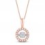 Unstoppable Love Diamond Necklace 1/2 ct tw 10K Rose Gold 19"