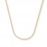 Wheat Chain Necklace 14K Yellow Gold 18" Length