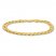 Men's Cuban Curb Chain Bracelet 14K Yellow Gold 9" Length