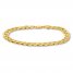 Men's Cuban Curb Chain Bracelet 14K Yellow Gold 9" Length