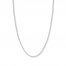 20" Textured Rope Chain 14K White Gold Appx. 1.56mm