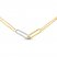 Diamond Paperclip Necklace 1/8 ct tw Round-cut 10K Yellow Gold
