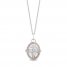 Hallmark Diamonds Tree of Life Necklace 1/6 ct tw Sterling Silver/10K Rose Gold 18"