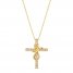 Le Vian Diamond Cross Necklace 1/2 ct tw 14K Honey Gold 18"