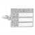 Driver's License Charm Sterling Silver