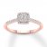 Diamond Engagement Ring 1/4 ct tw Round-cut 10K Rose Gold