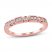 Diamond Anniversary Ring 1/6 ct tw in 10K Rose Gold