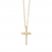 Diamond Cross Necklace 14K Yellow Gold