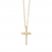 Diamond Cross Necklace 14K Yellow Gold