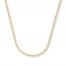 Wheat Chain Necklace 14K Yellow Gold 20" Length