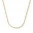 Wheat Chain Necklace 14K Yellow Gold 20" Length