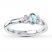 Stackable Ring Aquamarine Sterling Silver