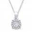 Necklace 1/10 ct tw Diamonds Sterling Silver