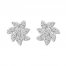 Diamond Earrings 1/5 ct tw Round-cut 10K White Gold