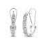 Everything You Are Diamond Hoop Earrings 1 ct tw 10K White Gold