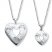 Mother/Daughter Necklaces Heart/Butterflies Sterling Silver