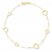 Heart Station Bracelet 14K Yellow Gold