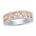 Diamond Anniversary Ring 1/2 ct tw Round-cut 14K Two-Tone Gold