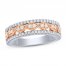 Diamond Anniversary Ring 1/2 ct tw Round-cut 14K Two-Tone Gold