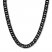Men's Black Ion-Plated Stainless Steel Curb Link Necklace 24"