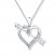 Heart and Arrow Necklace 1/15 ct tw Diamonds Sterling Silver