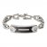 Bulova Chain Diamond Accent ID Bracelet Stainless Steel 8"